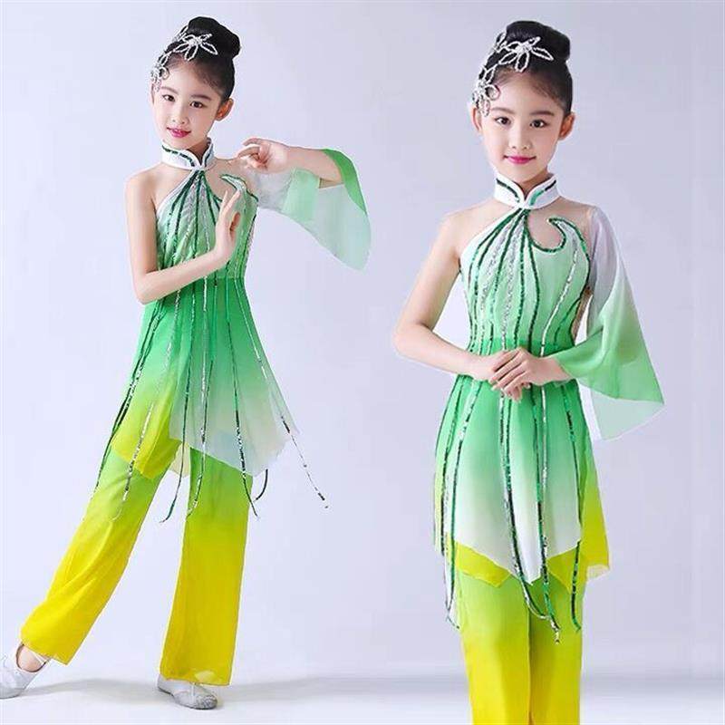 2025新款儿童古典舞伞舞舞蹈演出民族舞茉莉花女童表演飘逸雪纺女,童装/婴儿装/亲子装,儿童演出服,淘宝优惠券,粉丝福利购,淘宝优惠卷