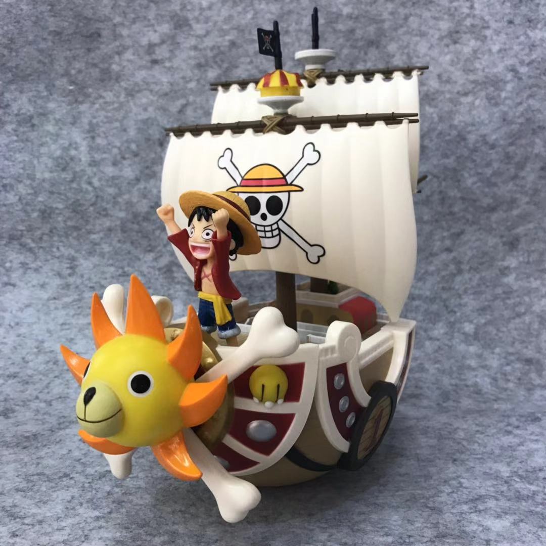 动漫周边海贼王航海草帽海贼团万里阳光号路飞海贼船模型手办摆件