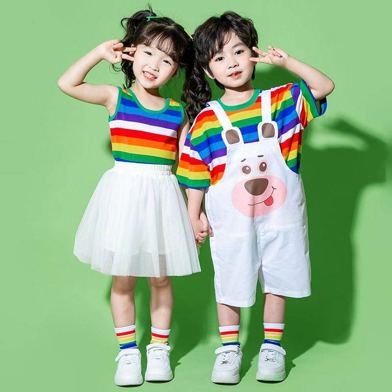六一儿童合唱演出服幼儿园啦啦队比赛表演服小学生运动会服装班服