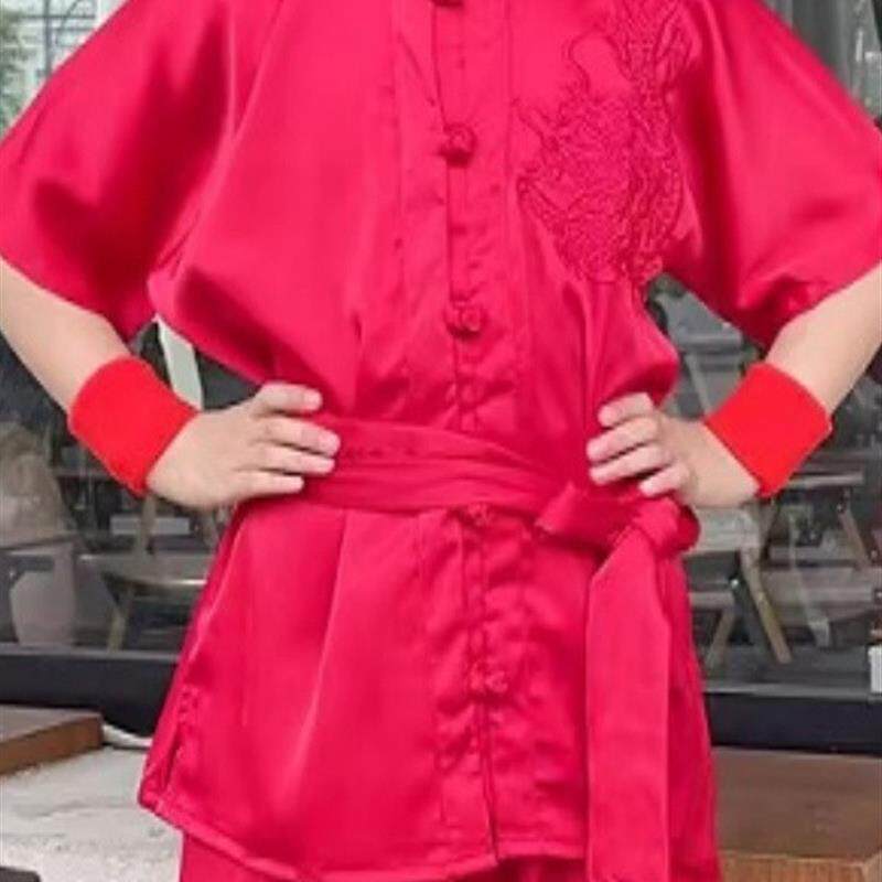 儿童武术服男女童咏春功夫少儿训练幼儿园武术练功古典舞蹈演出服