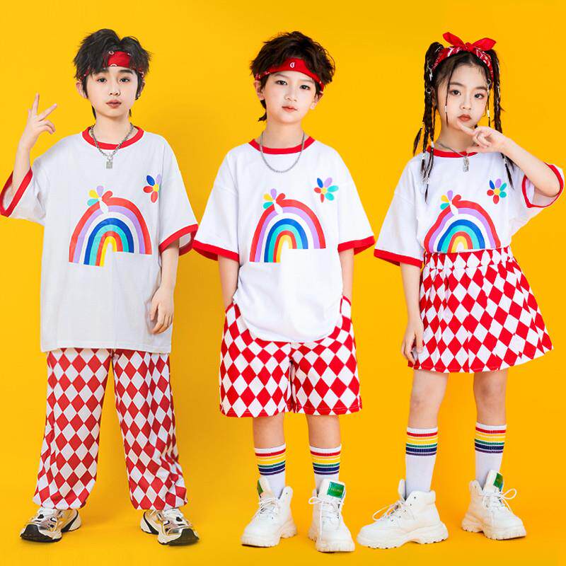 六一儿童表演服幼儿园彩虹班服小学生运动会服装幼儿啦啦队演出服