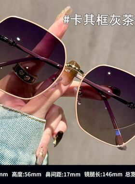 2025大框墨镜级感女显白防晒遮阳偏光太阳眼镜时尚骑车出游眼镜