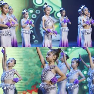 傣族舞蹈服装 幼儿剧目春述灵艺考独舞裙彩云之南演出服 女儿童新款