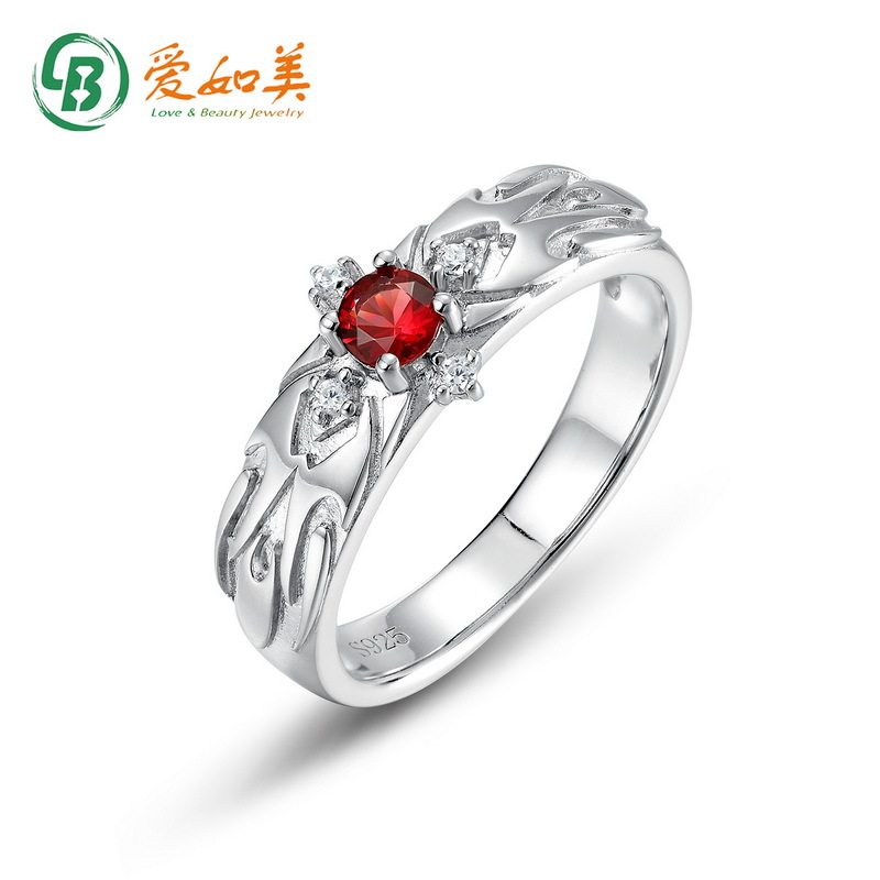龙鳞凤羽系列S925银七层电镀18K金PT950铂金戒指小众设计情侣对戒