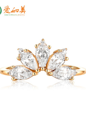 复古宫廷皇冠戒指女S925银渡18K金PT950铂金指环开口百搭可叠戴