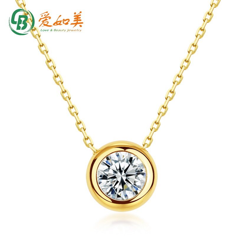 泡泡项链女轻奢S925银渡18K金PT950铂金吊坠锁骨链高级感经典百搭
