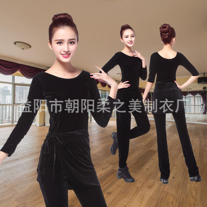 广场舞服拉丁舞练习服练功服晨运服套装衣裤裙|ruв категории Женская одежда, костюм/национальная одежда/театр костюм, национальная одежда/этап погрузки - от Buy2taobao.com для оказания профессиональной услуги покупки агента Taobao
