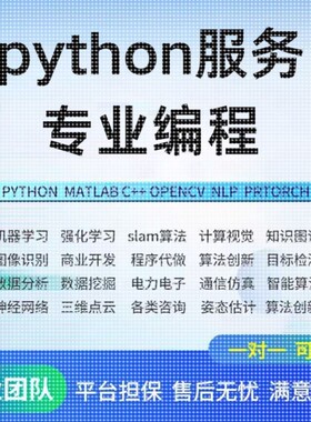 python编程深度学习机器学习算法代做项目创新指导跑通代码复现