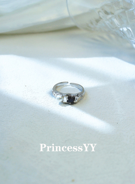PrincessYY高级冷淡风s925纯银戒指设计小众开口轻奢不掉色配饰潮