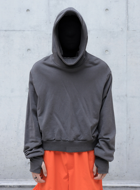 CHSM连帽社恐卫衣cleanfit情侣设计感纯棉休闲宽松美式套头vibe