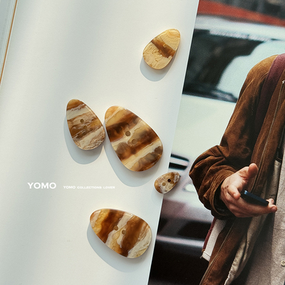 两眼树脂纽扣开衫外套毛衣扣子