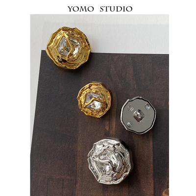 高品质方钻金属纽扣外套大衣配件