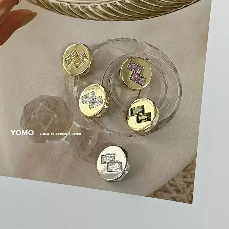高质感镶钻钮扣轻奢金属装饰扣子女装衬衫针织开衫衣扣服装配件扣