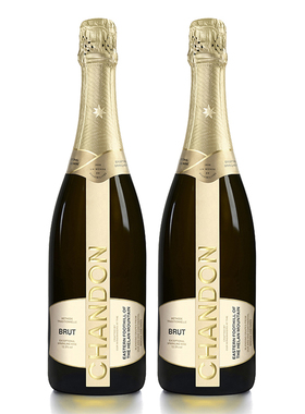 ChandonBrut夏桐起泡酒传统工艺天然高泡葡萄酒气泡酒750ml 2瓶