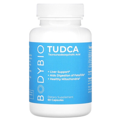 美国品牌BodyBio 牛磺熊去氧胆酸Tudca 60粒