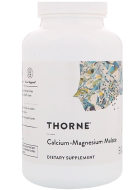 美国品牌Thorne Research 苹果酸钙镁/易吸收 骨骼保养 240粒