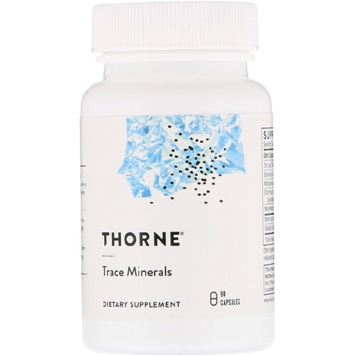 美国品牌Thorne Research 微量矿物质/锌硒锰铬钼硼钒 90粒