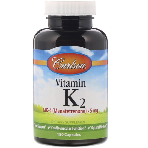 美国品牌Carlson Labs 维生素K2/MK-4 5mg/180粒