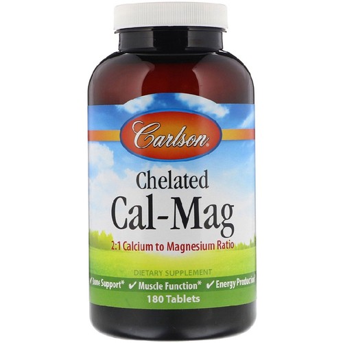 美国品牌Carlson Labs 鳌合钙镁 180片