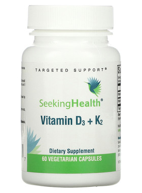 美国品牌Seeking Health 维生素D3/K2 60粒