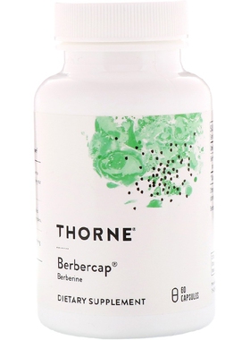 美国品牌Thorne Research 盐酸小檗碱 胃肠道保养 60粒