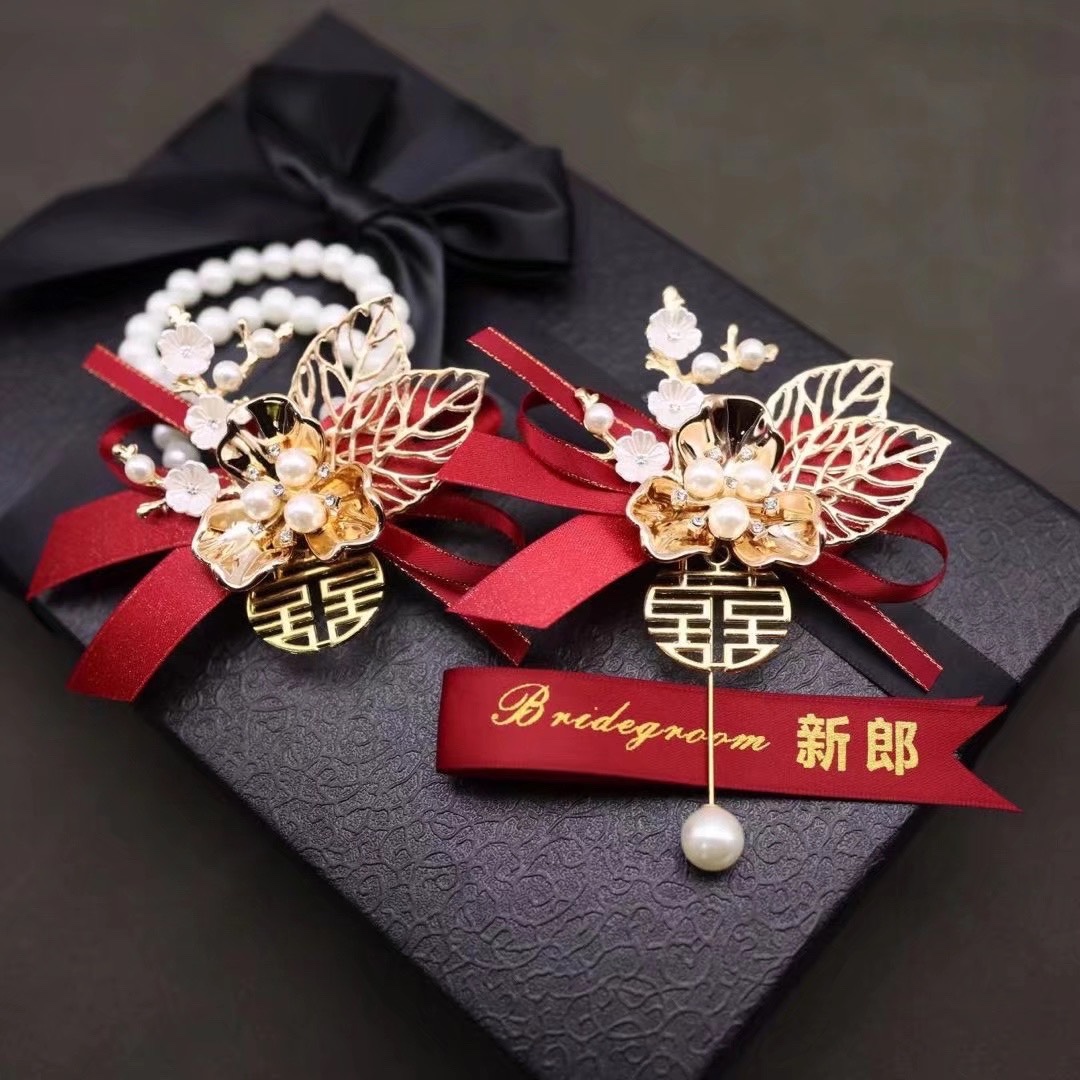 结婚用胸花家人一套全套 韩版西式夏季新郎新娘婚礼襟花伴郎伴娘