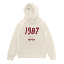 克莱因蓝卫衣男女1987连帽卫衣韩国金珉奎加绒美式连帽加厚外套