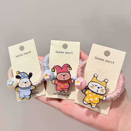 少女睡衣发绳醋酸大肠减龄扎马尾
