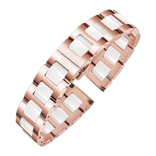 适配卡西欧精钢间陶瓷表带sheen系列女表带LTP-1094/1183表链钢带