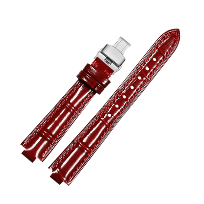 凸口真皮表带女适配浪琴心月系列