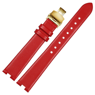 适配飞亚达真皮手表带 女小金表复古小众DL21011 DL21012表带10mm