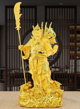 招财关公武圣佛像武财神摆件关羽关二爷神像店铺家居开业礼品
