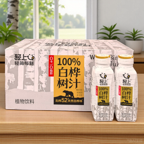 轻上100%白桦树原汁植物蛋白饮料