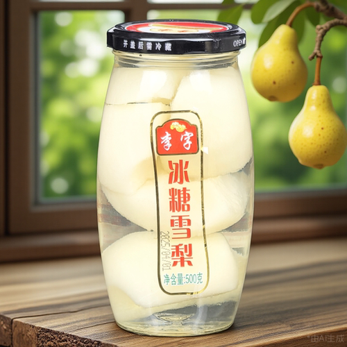 李字牌梨罐头烟台雪梨子水酥梨