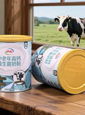 伊利中老年高钙益生菌奶粉700g罐装低脂配方牛奶粉2026年12月到期