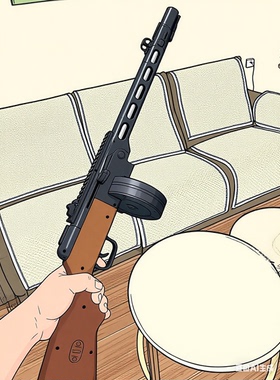 苏联波波沙冲锋枪二战zui强ppsh41儿童玩具模型道具cos摆件