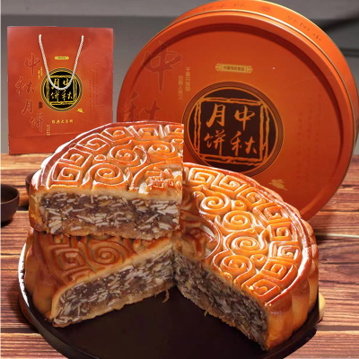 广西玉林五仁叉烧大月饼金腿伍仁老式传统广式中秋月饼高档礼盒
