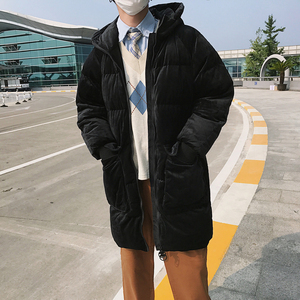港风纯色中长款金丝绒面包服棉衣B297-603-P150图片