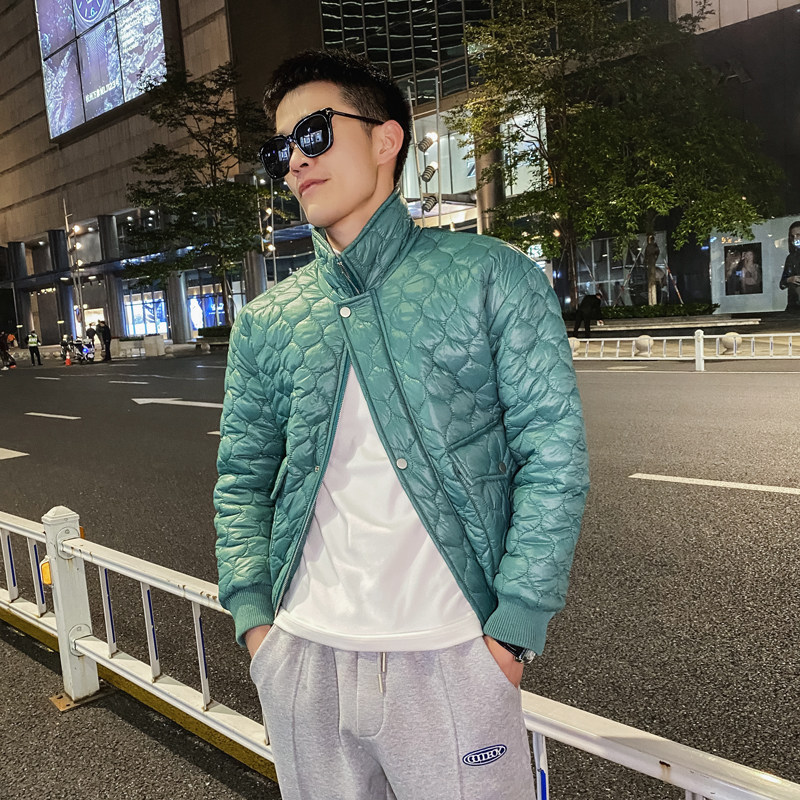 社会风夜景纯色立领宽松棉衣时尚B297-2830-P128控168图片