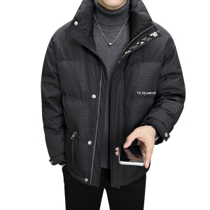 社会轻奢新标90白鸭绒纯色翻领羽绒服痞帅B297-Y323-P240图片