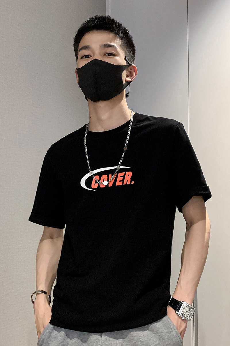 社会轻奢纯色修身半袖T恤B297-2105-特P15控58,男装T恤,电商B297