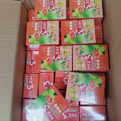 越南 MIX3 DETOX HO TRO GIAM BEO-TIEU MO柚子茶独立包装