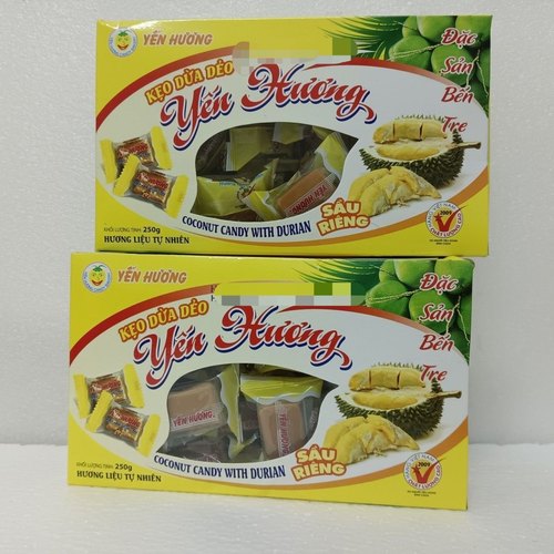 越南椰子糖Keo dua ben tre 榴莲味椰子味牛奶味休闲小零食糖果