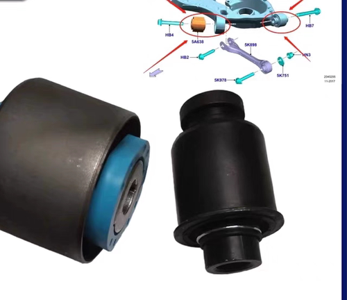 适用13-19新蒙迪欧 后下摆臂胶套后悬挂弹簧托盘大衬套