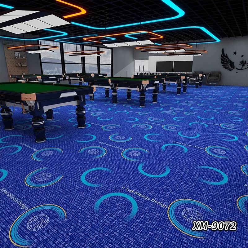 台球厅地毯专用尼龙满铺桌球室球房全整铺台球室印花阻燃隔音防火