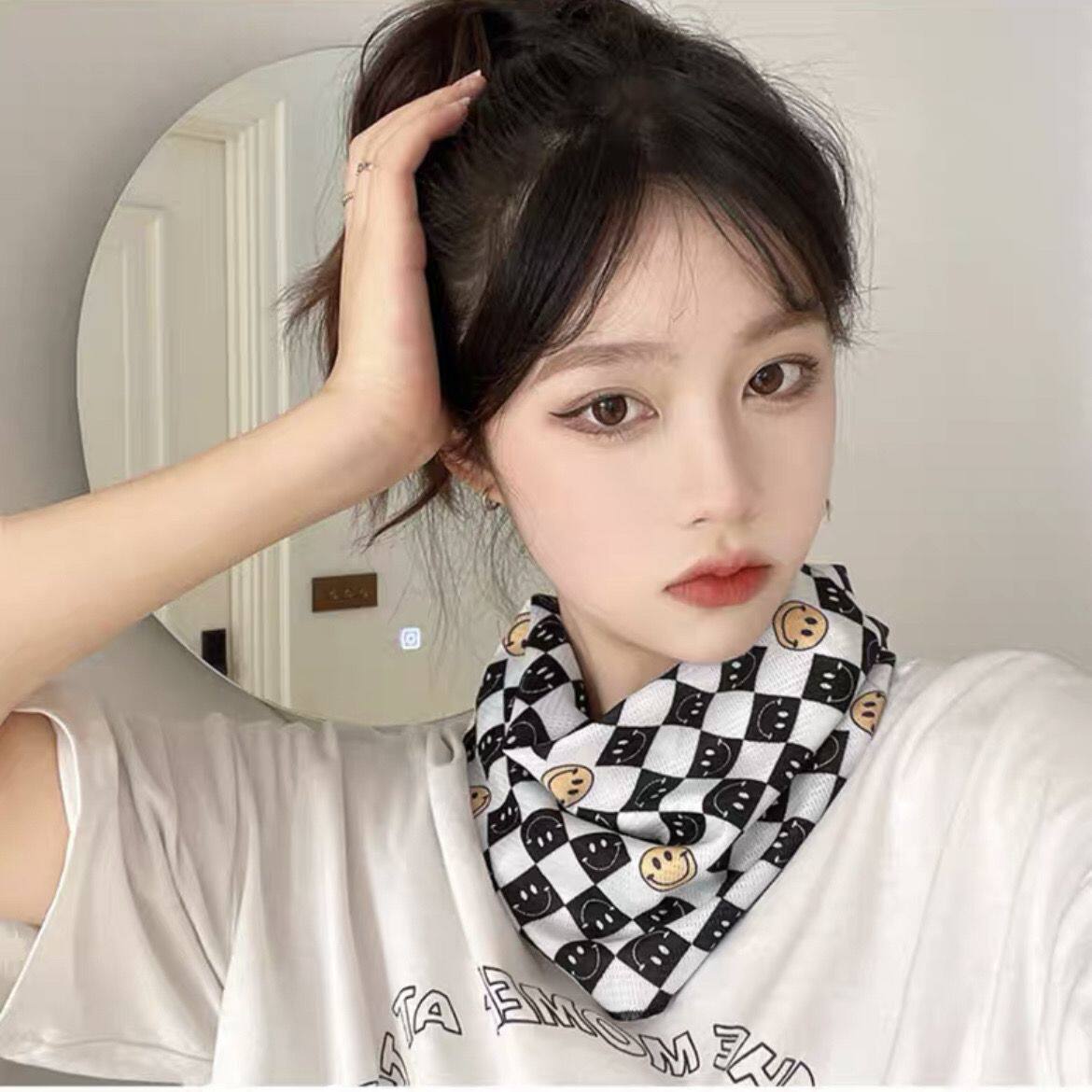 新款推荐夏季防晒面罩全脸透气脖子一体韩版遮阳面巾骑行面纱百搭