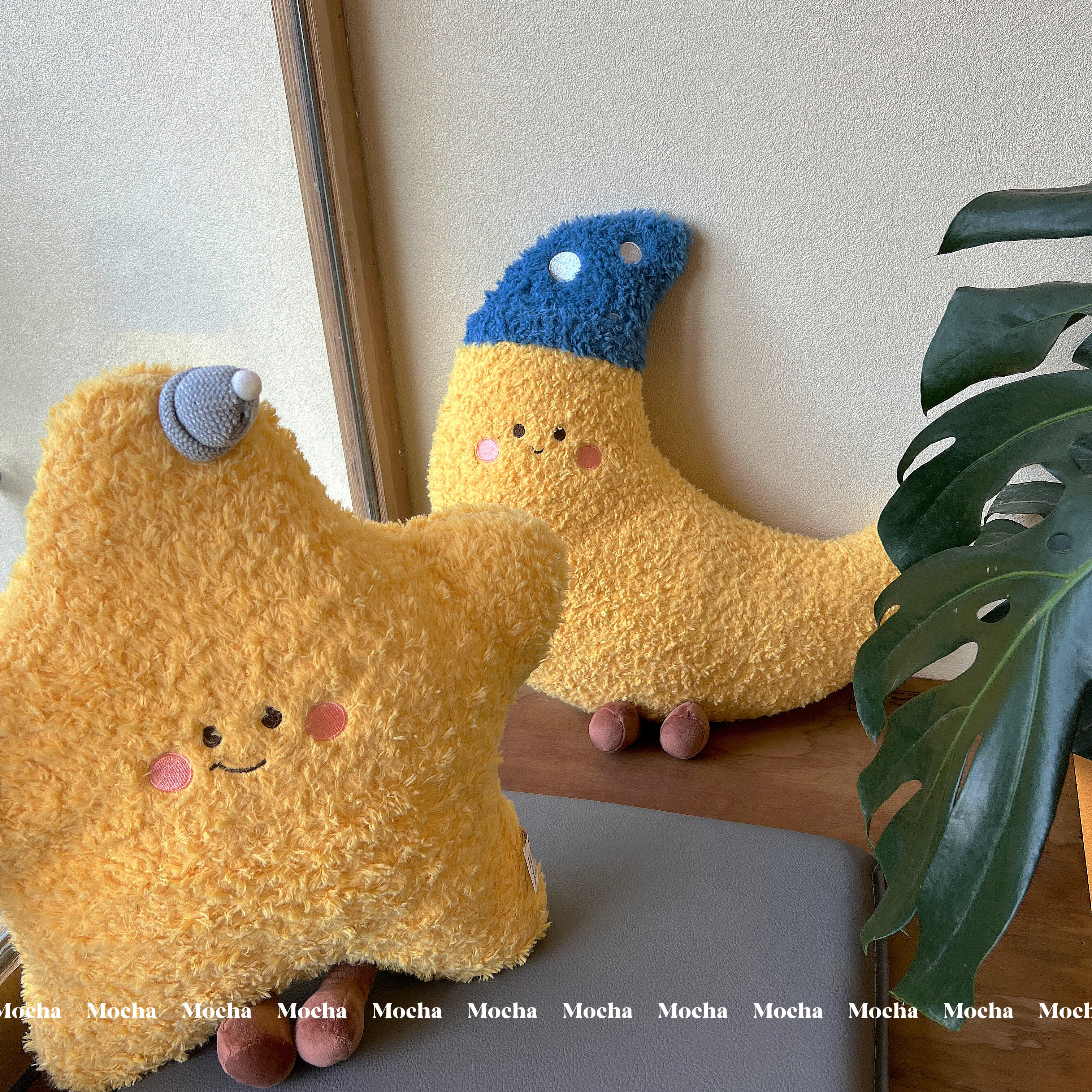 网红卡通可爱晚安星星月亮抱枕毛绒玩具床上靠垫沙发靠枕女生礼物