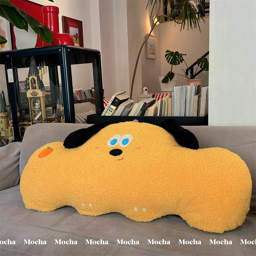 可爱云朵狗床头靠垫软包沙发靠背