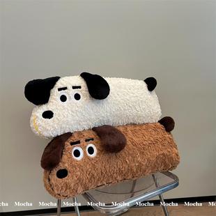 网红可爱小狗长条抱枕毛绒玩具沙发床头靠垫侧睡夹腿枕抱睡枕女生