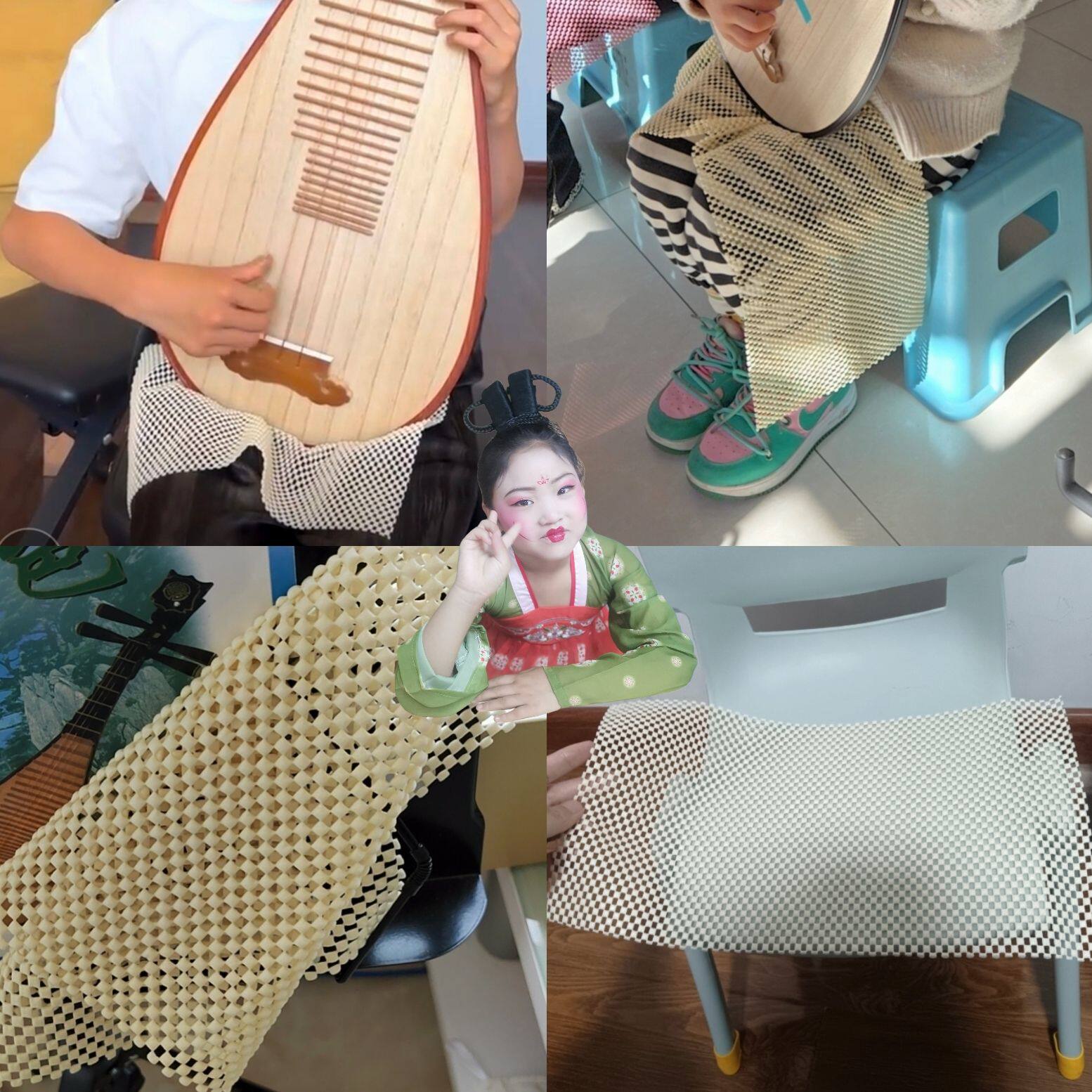 整张古琴防滑垫儿童琵琶防滑垫中阮防滑垫柳琴吉他腿垫舒适款成人